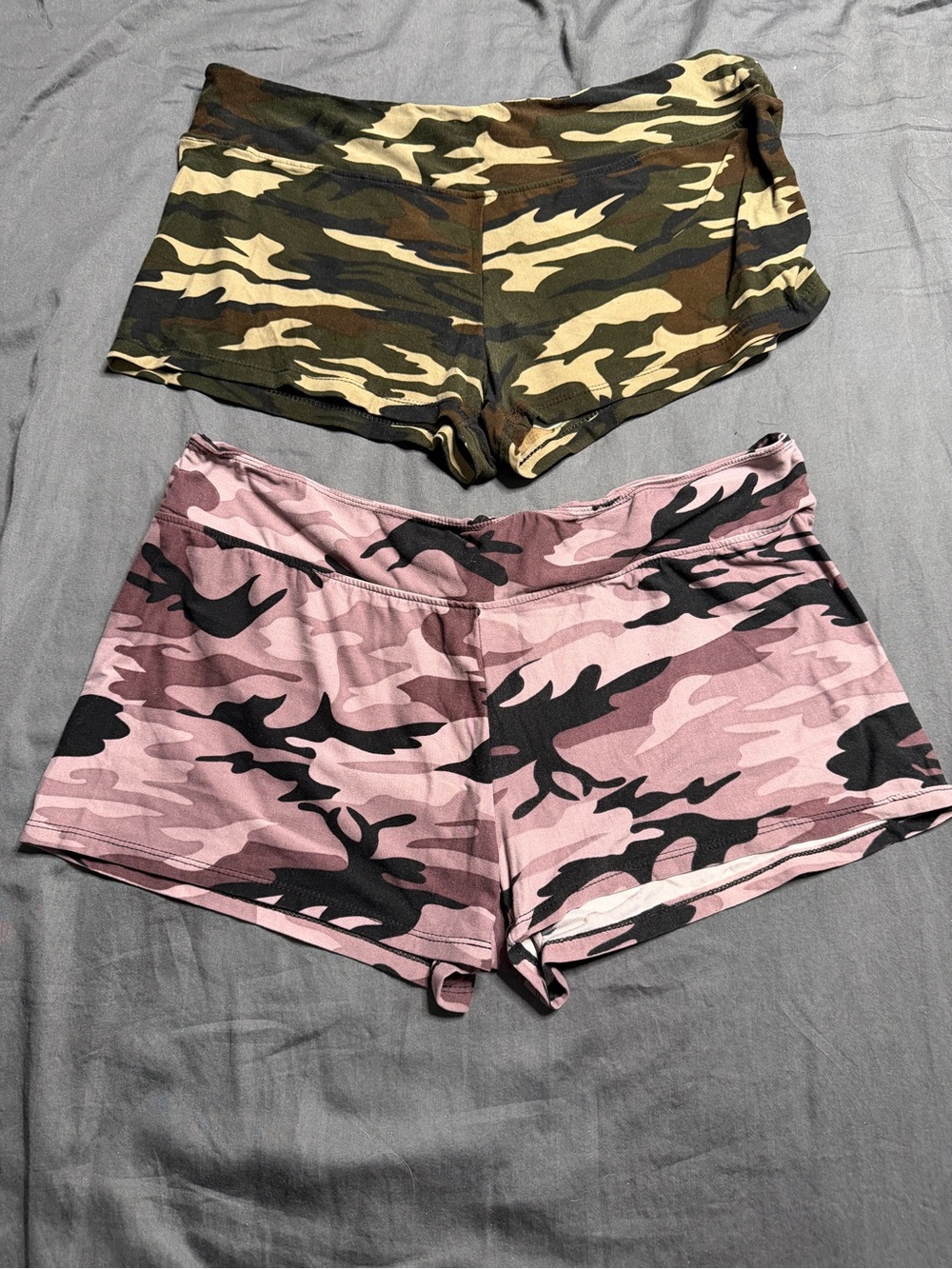 Women's Camo Athletic Shorts with Wide Waistband